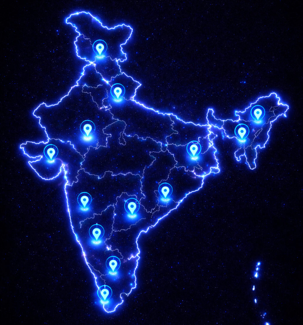 India Map — BytecodEd.Tech Student Reach